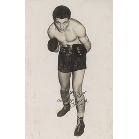 ERIC BOON 1937 BOXING POSTCARD
