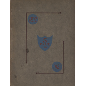 THE SPENCER CRICKET AND LAWN TENNIS CLUB - A SOUVENIR OF FIFTY YEARS 1872-1921