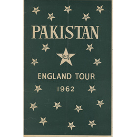 PAKISTAN ENGLAND TOUR 1962 CRICKET BROCHURE