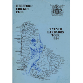 HEREFORD CRICKET CLUB TOUR OF BARBADOS 1984 BROCHURE