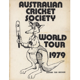 AUSTRALIAN CRICKET SOCIETY WORLD TOUR 1979 BROCHURE