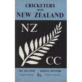 CRICKETERS FROM NEW ZEALAND: THE 1958 TOUR OFFICIAL SOUVENIR