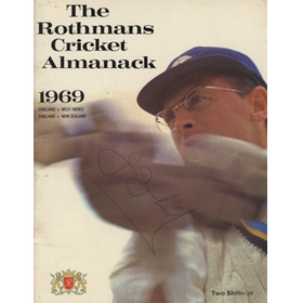 ROTHMANS CRICKET ALMANACK 1969: ENGLAND V WEST INDIES, ENGLAND V NEW ZEALAND - SIGNED BY BOYCOTT