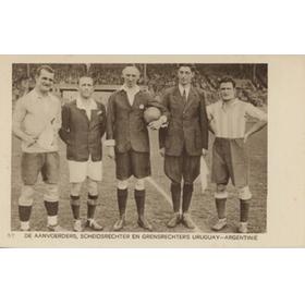 AMSTERDAM OLYMPICS 1928 FOOTBALL FINAL POSTCARD (URUGUAY V ARGENTINA)