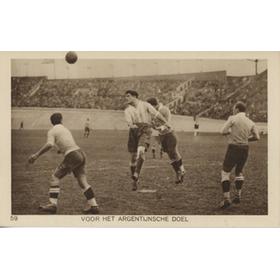 AMSTERDAM OLYMPICS 1928 FOOTBALL FINAL POSTCARD (URUGUAY V ARGENTINA)