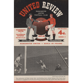MANCHESTER UNITED V TOTTENHAM HOTSPUR 1957-58 FOOTBALL PROGRAMME