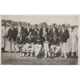 ENGLAND 1921 CRICKET POSTCARD 