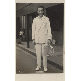 JEAN BOROTRA (FRANCE) TENNIS POSTCARD
