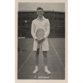FRANK SEDGEMAN (AUSTRALIA) TENNIS POSTCARD