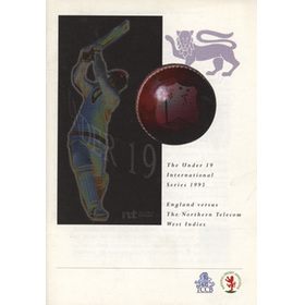 ENGLAND U19 V WEST INDIES U19 1993 CRICKET BROCHURE