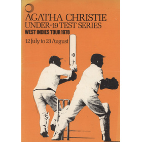 AGATHA CHRISTIE UNDER 19 CRICKET TOUR 1978 - WEST INDIES IN ENGLAND