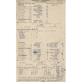 ENGLAND V AUSTRALIA 1956 (LAKER