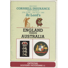 ENGLAND V AUSTRALIA 1985 2ND TEST (LORD