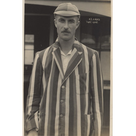 ALFRED JOHN EVANS (KENT) CRICKET POSTCARD