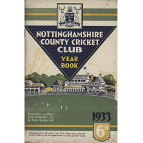 NOTTINGHAMSHIRE COUNTY CRICKET CLUB 1933 YEARBOOK