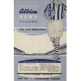 ASTON VILLA V WOLVERHAMPTON WANDERERS 1960 (F.A. CUP SEMI-FINAL) FOOTBALL PROGRAMME