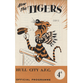 HULL CITY V BRISTOL ROVERS 1956-57 FOOTBALL PROGRAMME