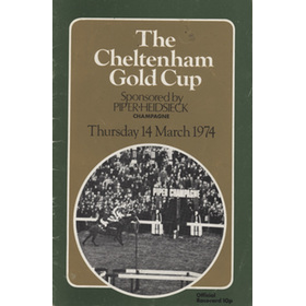 CHELTENHAM GOLD CUP 1974 RACECARD