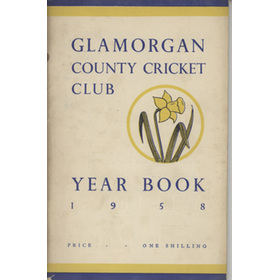 GLAMORGAN COUNTY CRICKET CLUB YEAR BOOK 1958