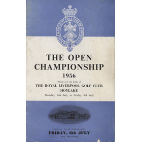 OPEN CHAMPIONSHIP 1956 (HOYLAKE) GOLF PROGRAMME