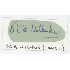 BORIS WILENKIN (CAMBRIDGE UNIVERSITY) CRICKET AUTOGRAPH