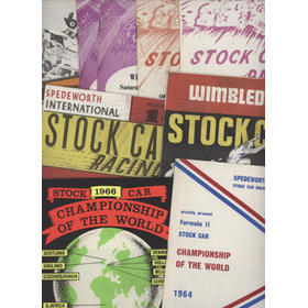 STOCK CAR RACING PROGRAMMES 1964-66 (WIMBLEDON) X 11