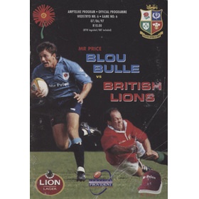 BLUE BULLS V BRITISH LIONS 1997 RUGBY UNION PROGRAMME