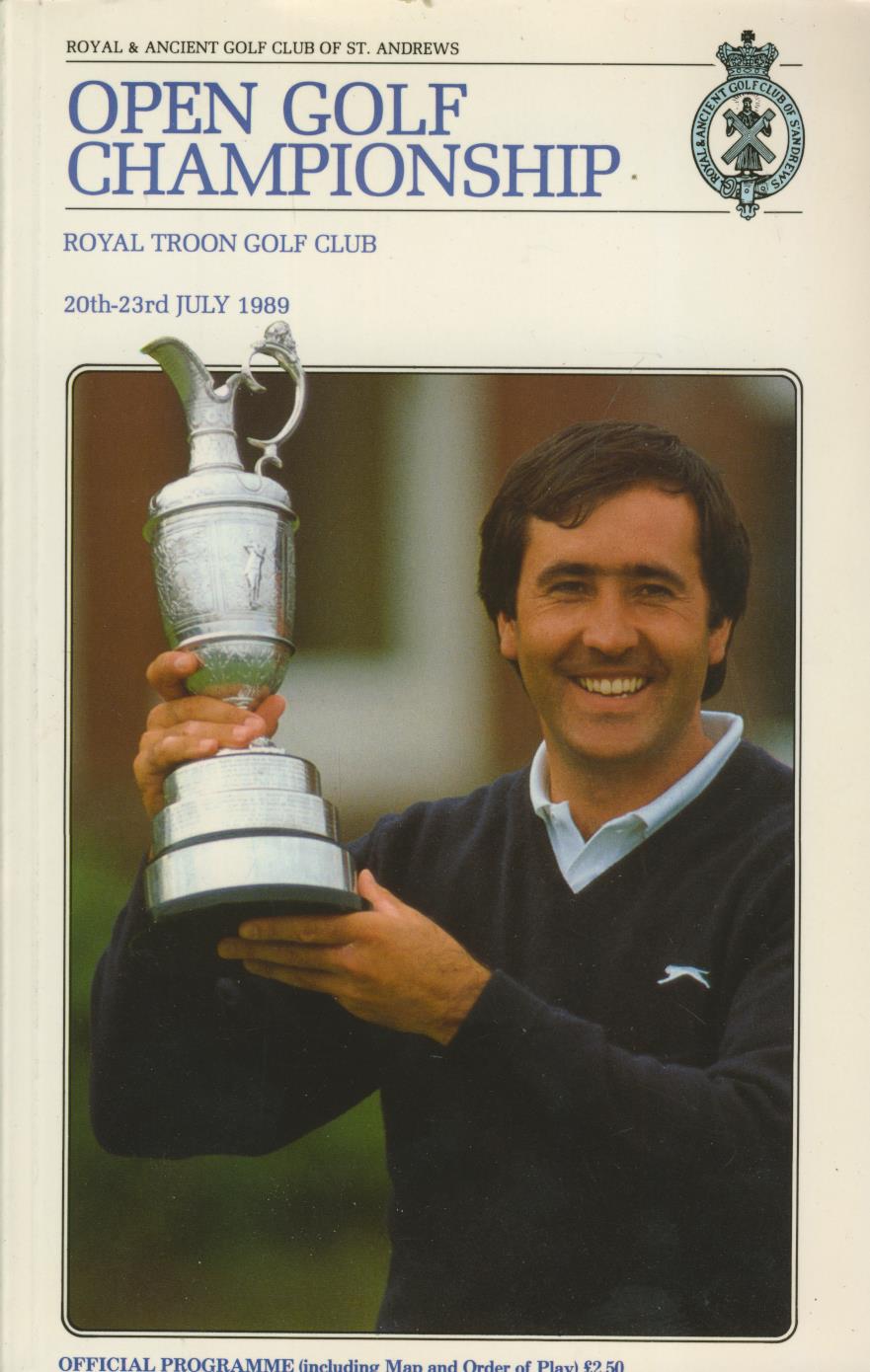 OPEN GOLF CHAMPIONSHIP 1989 (ROYAL TROON) OFFICIAL PROGRAMME Major