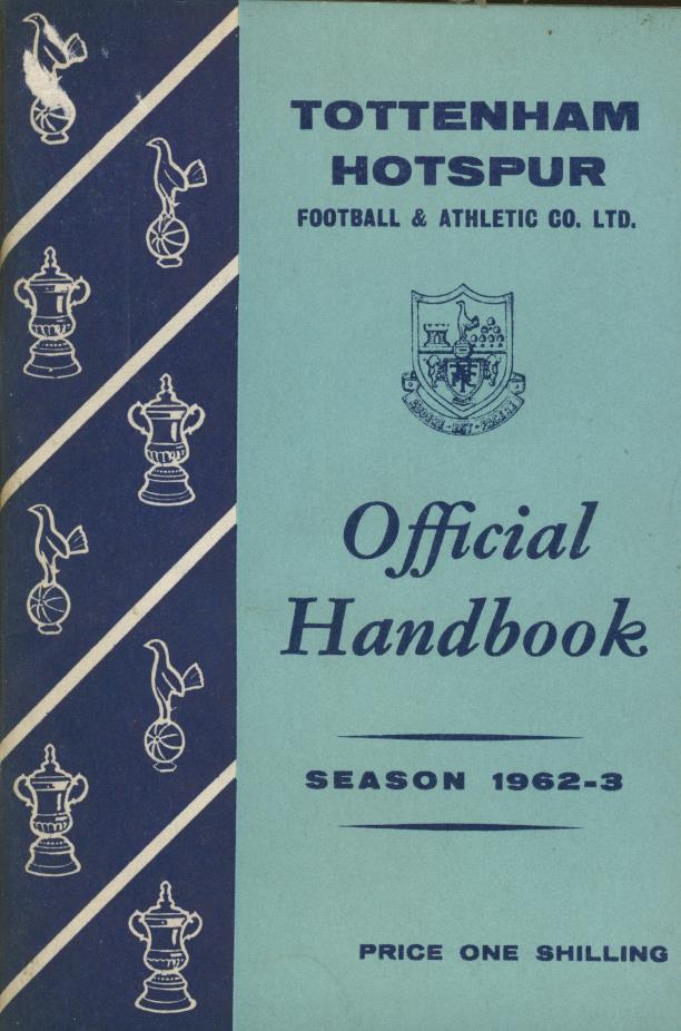 TOTTENHAM HOTSPUR FOOTBALL CLUB HANDBOOK 196263 Football Club