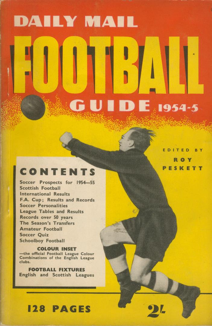 DAILY MAIL FOOTBALL GUIDE 195455 Football Annuals & Periodicals