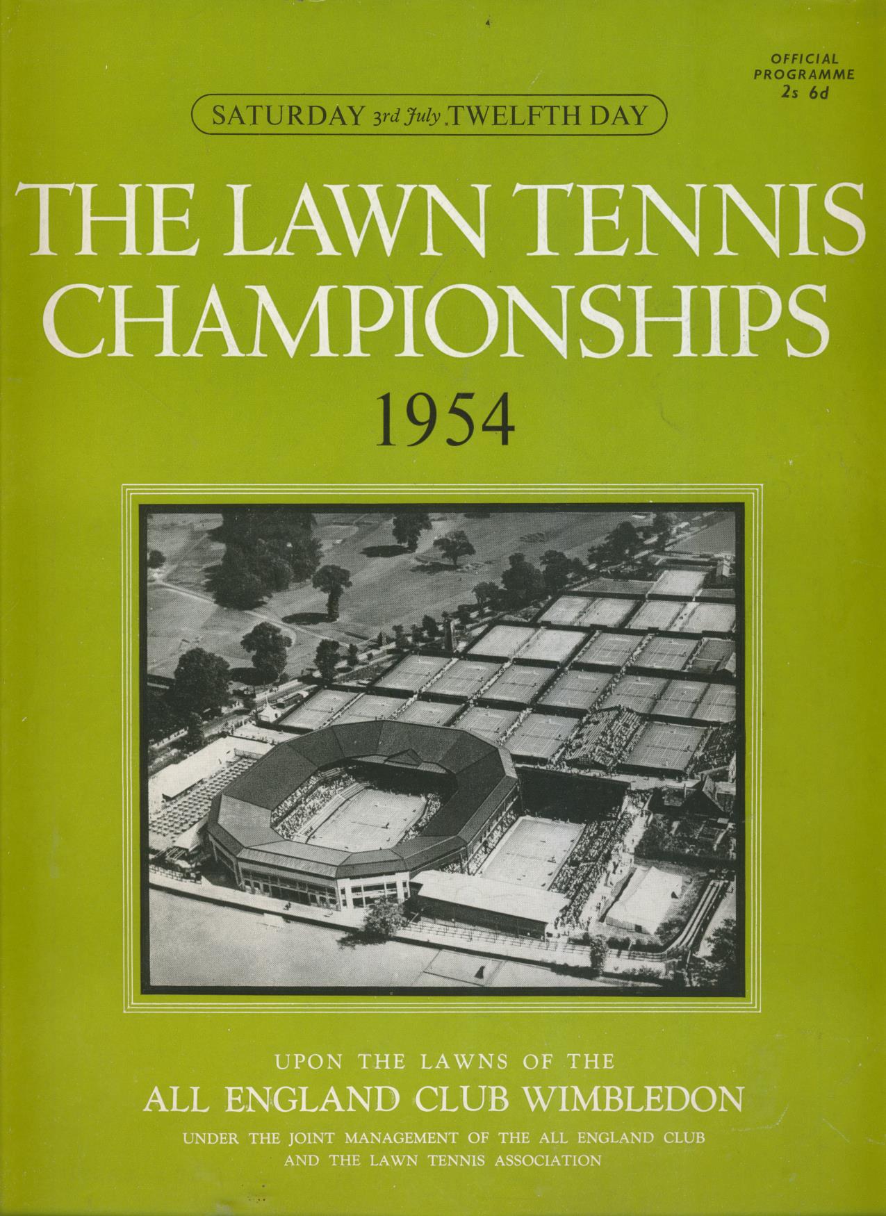 WIMBLEDON CHAMPIONSHIPS 1954 (CONNOLLY V BROUGH LADIES' FINAL) TENNIS