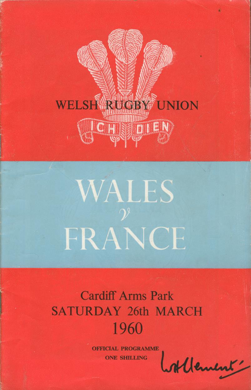 Programme Rugby France / Pays De Galles (scolaire) - Cardiff Avril 1960