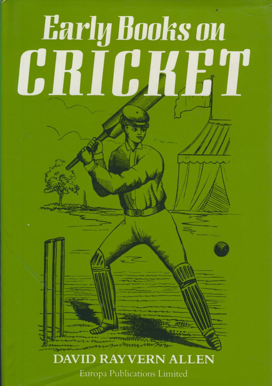 EARLY BOOKS ON CRICKET Cricket Reference Books