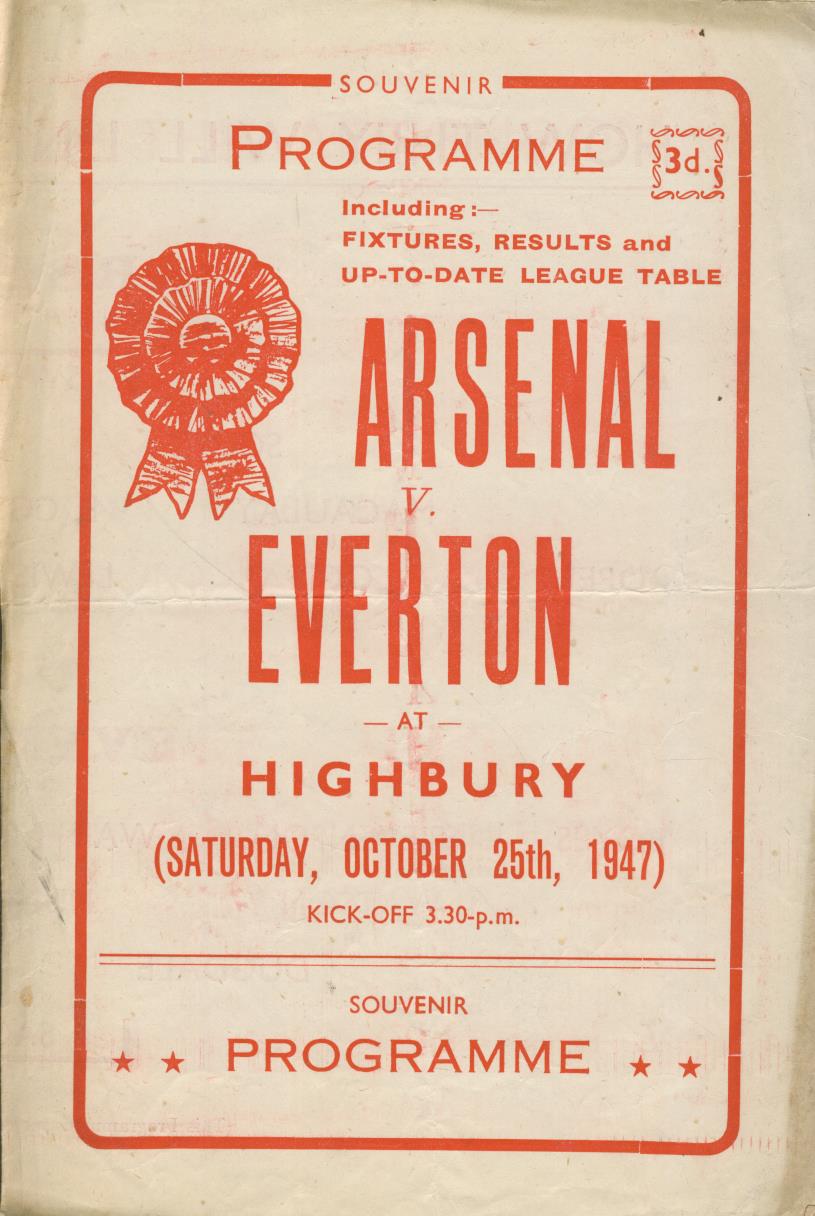 Programme De Football Angleterre Vs Écosse 1947 - Objet Collector Vintage En Bon état