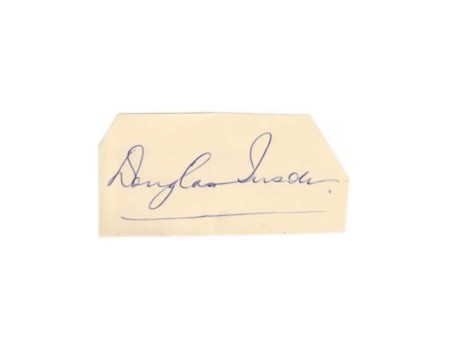 DOUG INSOLE CRICKET AUTOGRAPH