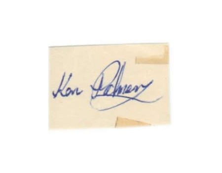 KEN PALMER CRICKET AUTOGRAPH