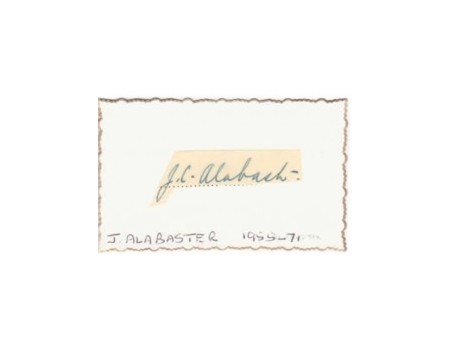 JOHN ALABASTER CRICKET AUTOGRAPH