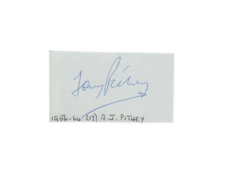 TONY PITHEY CRICKET AUTOGRAPH