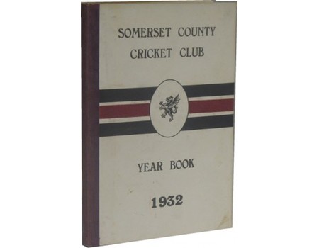 SOMERSET COUNTY CRICKET CLUB YEARBOOK 1932