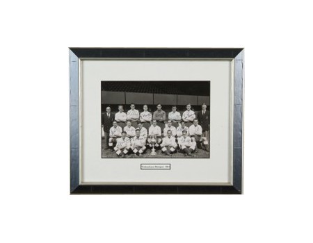 TOTTENHAM HOTSPUR 1950-51 SIGNED FOOTBALL PHOTOGRAPH - LEAGUE CHAMPIONS