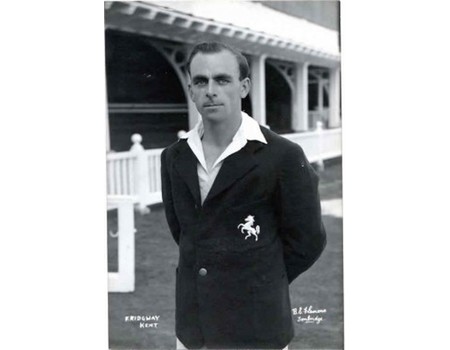 FREDERICK RIDGWAY (KENT) CRICKET POSTCARD