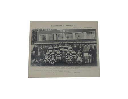 BARBARIANS XV 1976 RUGBY PHOTOGRAPH