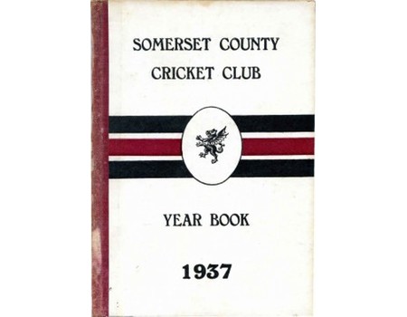 SOMERSET COUNTY CRICKET CLUB YEARBOOK 1937