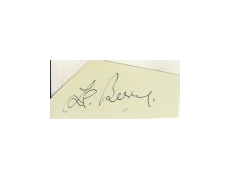 GEORGE BERRY CRICKET AUTOGRAPH