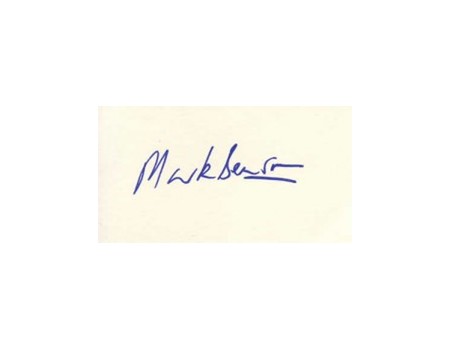 MARK BENSON CRICKET AUTOGRAPH