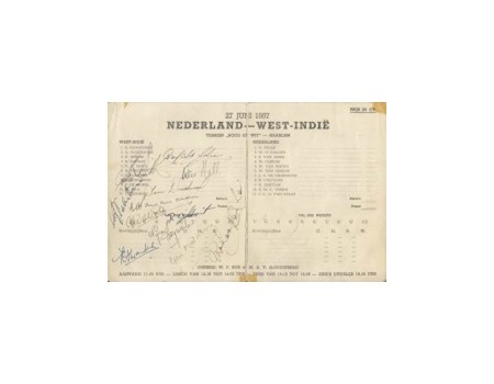 NETHERLANDS V WEST INDIES 1957