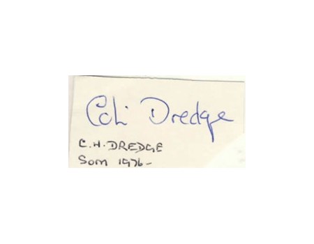 COLIN DREDGE CRICKET AUTOGRAPH