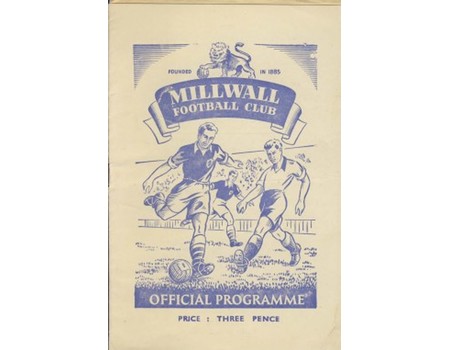 MILLWALL V PORT VALE 1950-51 FOOTBALL PROGRAMME