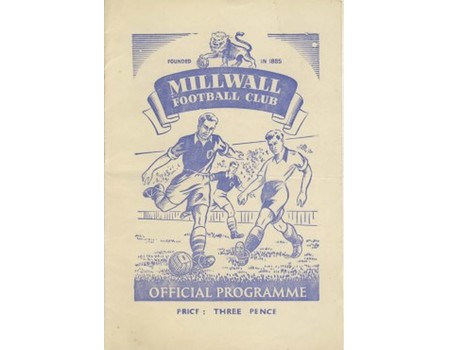 MILLWALL V FULHAM 1950-51 (F.A. CUP) FOOTBALL PROGRAMME