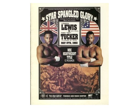 LENNOX LEWIS V TONY TUCKER 1993 BOXING PROGRAMME